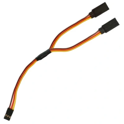 Abbildung von 1x Stück Servo Y Verlängerungskabel V Kabel Verlängerung Verteiler Splitter kompatibel zu JR Futaba Robbe Graupner Hitec 15cm 22AWG RC