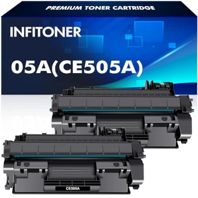 Abbildung von 05A 05X CE505A CE505X Toner Kompatibel für HP Laserjet P2035 P2055DN P2035N P2055 P2055D P2055X P2030 P2050 CE505D CE505AD CE505XD Schwarz, 2er Pack