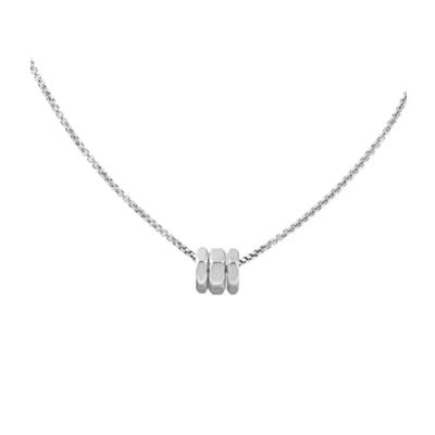 Abbildung von Calvin Klein Brushed BOLT Halskette silvercoloured, Herren, Größe: One Size, Silver coloured