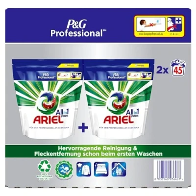 Abbildung von ARIEL Professional Waschmittel All in 1 2x45 St.