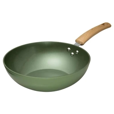 Abbildung von JUST VEGAN Wok &quot;CeraVegan&quot;, Aluminium, (1 tlg.), Pflanzliche Keramikbeschichtung, Induktion, Ø 28 cm