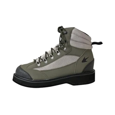 Abbildung von FROGG TOGGS Herren Hellbender Fishing Wading Boot Felt Or Cleated Watstiefel, Grün Silber Schwarz, 11