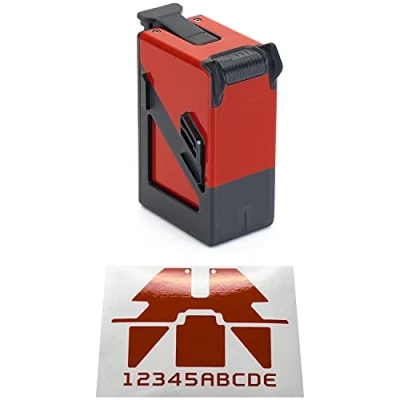 Abbildung von WRAPGRADE Skin Kompatibel mit DJI FPV eine Batterie (SUPER RED)
