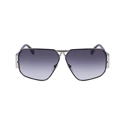 Abbildung von KARL Lagerfeld Unisex Sonnenbrille silvercoloured shiny, Größe: One Size, Silver coloured shiny