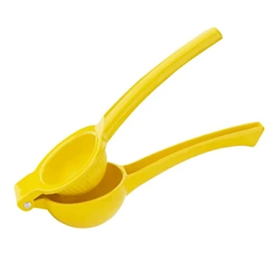 Abbildung von Olympia Hand Zitruspresse, Zitronenpresse, Gelb, pulverbeschichtetes Aluminium, 60 (H) x 82 (B) 225 (T) mm, DP122