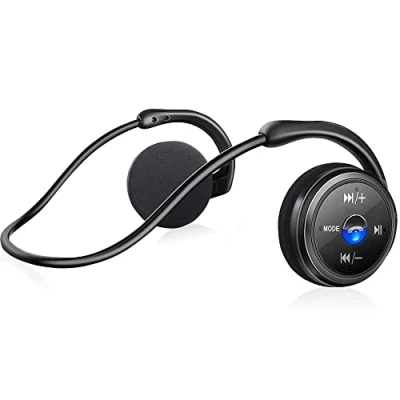 Abbildung von ARTINABS Kabellose Kopfhörer mit FM Funktion, Bluetooth 5.0 Kopfhörer, Sport, schweißfest, Freisprechen, unterstützt TF Karte, Stereo Headsets, bequem, leicht, Mikrofon, kompatibel iPhone, And