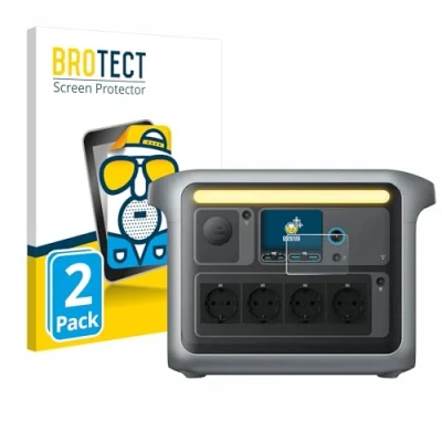 Abbildung von BROTECT Entspiegelungs Schutzfolie für Anker SOLIX C1000X (2 Stück) Matte Displayschutz Folie, Anti Reflex, Fingerprint