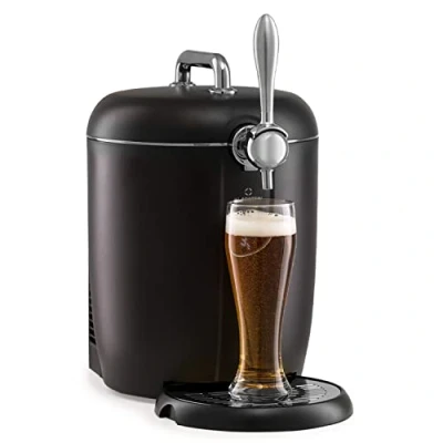 Abbildung von Klarstein 6L Bier Zapfanlage mit Kühlung, 65W für wie Frisch Gezapft, Kühlung 3 12C, Zapfanlagen Gekühlt LED und Füllstandsanzeige, Leise Bierzapfanlage Mini Fass