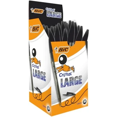 Abbildung von BIC Kugelschreiber Cristal Large, (50 tlg), Großpack, Strichstärke 0,6 mm