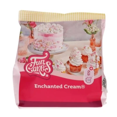 Abbildung von FunCakes Mix für Enchanted Cream®: Einfach zu verwendende, sehr leichte und flauschige schneeweiße Creme, perfekt zum Füllen Abdecken von Kuchen oder als Belag Cupcakes, Halal., 200 g