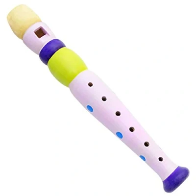 Abbildung von keepdrum Kinder Flöte Musik Spielzeug aus Holz Flieder Pink Rosa