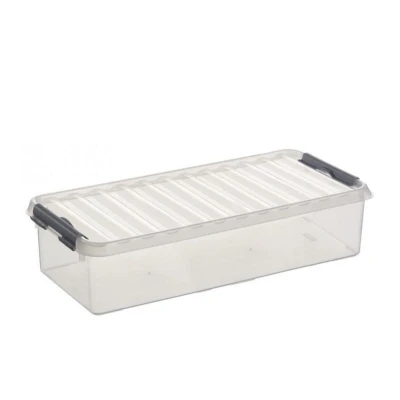 Abbildung von SUNWARE Q Line Box 6,5 Liter 485 x 190 105mm transparent/silber