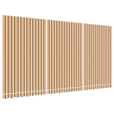 Abbildung von vidaXL Markisenbespannung, Markisenstoff mit PU Beschichtung, Markisentuch Wetterfest, Ersatzstoff Markise, Mehrfarbig Gestreift 6x3m
