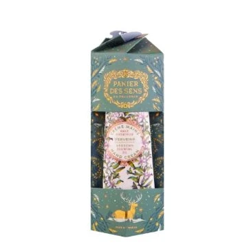 Abbildung von Panier des Sens Handcreme Mini Feuchtigkeitsspendende Verbene Weihnachtskollektion Mit Sheabutter &amp; Olivenöl 97% Natürliche Inhaltsstoffe Weihnachtsedition 30 ml