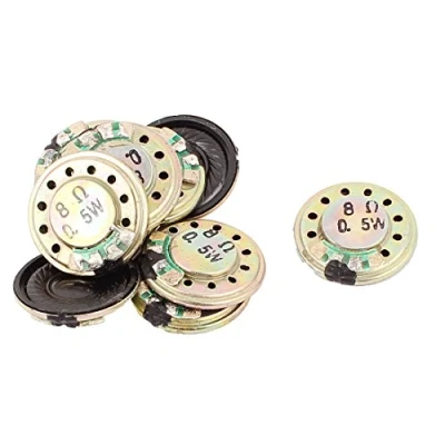 Abbildung von sourcing map 10Pcs 0,5W 20mm Durchmesser 8 Ohm Interner Innen Mini Magnet Box Lautsprecher de