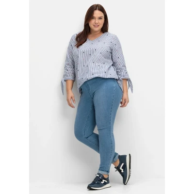 Abbildung von Sheego Jeggings, Damen, Größe: 46, Blue denim