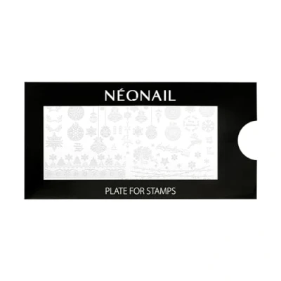 Abbildung von NEONAIL Stamping Plate 26 Platte Schablonen Nail Art Nageldesign Nagel Stempel Schablone French Nails Nagelkunst