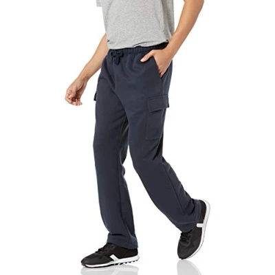 Abbildung von Amazon Essentials Herren Cargo Fleece Jogginghose, Marineblau, XS