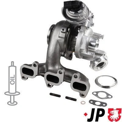 Abbildung von JP GROUP 1117407900 Turbolader Abgasturbolader inkl. Dichtungssatz VOLKSWAGEN: Polo V Schrägheck, SKODA: Fabia 2 Combi, Roomster, Schrägheck