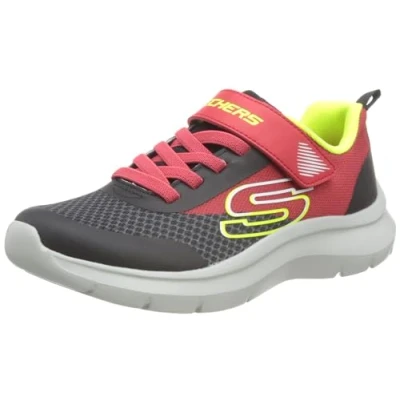 Abbildung von Skechers Performance Skech FAST Unisex Laufschuh Straße für Kinder, Größe: 31, Red/black/yellow/white Schuhe