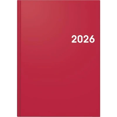 Abbildung von Brunnen Buchkalender 795 A5 1 Tag/Seite Balacron Einband rot 2026