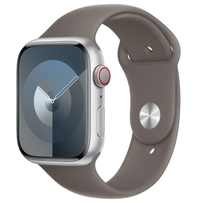 Abbildung von Apple Watch Armband Original Silikon und TPU (weich) Dunkelgrau Geeignet für Series 1 9 / SE Ultra (2)