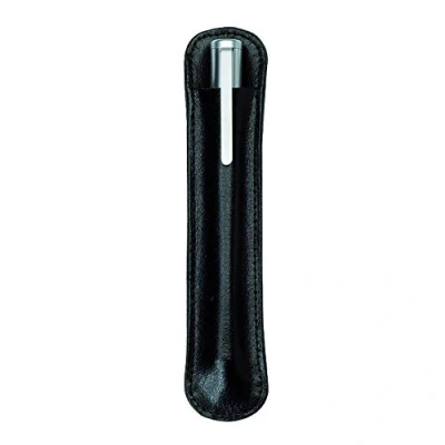 Abbildung von Alassio 2606 Schreibgeräteetui für einen Stift, Etui aus echtem Leder, Stiftetui in schwarz, Lederetui ca. 15,5 x 3 1 cm