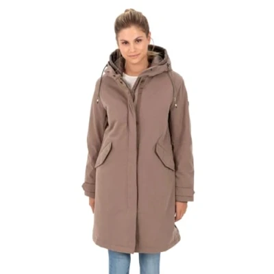 Abbildung von camel active Funktions AUS Einem Organic MIX Parka, Damen, Größe: 42, Walnut