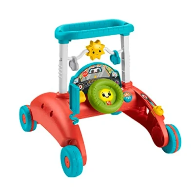Abbildung von Fisher Price 2 Seiten Auto Lauflernwagen, mitwachsendes interaktives Spiel Center mit über 50 Liedern, Version: Niederländisch; Englisch; Französisch; Deutsch; Italienisch, HJP45
