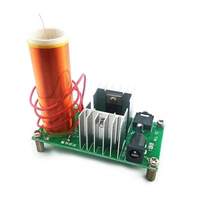 Abbildung von Fasizi DC 15 24V 15W Mini Music Tesla Coil Plasma Lautsprecher DIY Kits Plasmalautsprecher Wireless Transmission