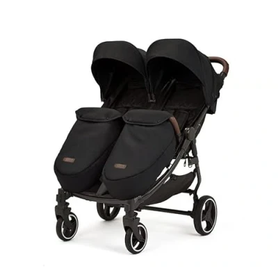 Abbildung von Ickle Bubba Venus Max Doppel Kinderwagen (Schwarz)