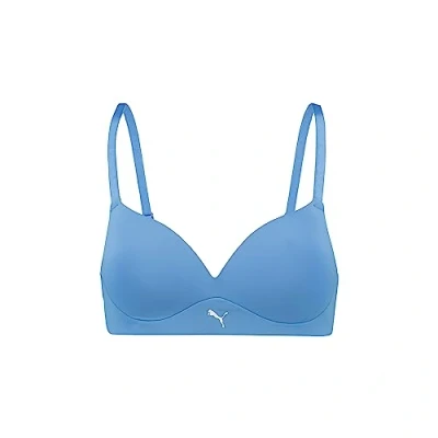 Abbildung von Puma Women SOFT Padded BRA Tshirt BH, Damen, Größe: 70D, Regal blue
