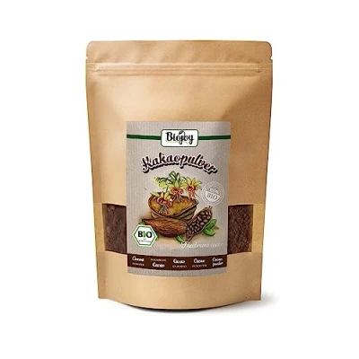 Abbildung von Biojoy BIO Kakaopulver (500 g), roh, ohne Zucker, ideal zum Trinken und Backen (Theobroma cacao)