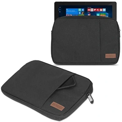 Abbildung von UC Express Sleeve Tasche kompatibel für Wortmann Terra Pad 1162 11,6 Zoll Hülle Schutzhülle Tablet Schutz Cover Case Schwarz/Grau/Blau, Farbe:Schwarz