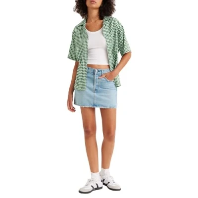 Abbildung von Levi&#039;s ICON Skirt Jeansrock, Damen, Größe: 23, Front and center
