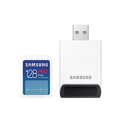 Abbildung von Samsung PRO Plus 128 GB SDXC + Kartenleser