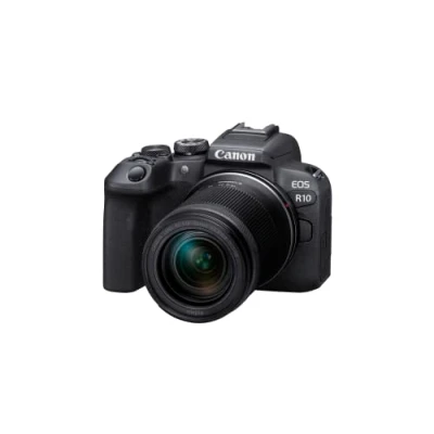 Abbildung von Canon EOS R10 + RF S 18 150mm F3.5 6.3 is STM Bajonettadapter EF R Schwarz