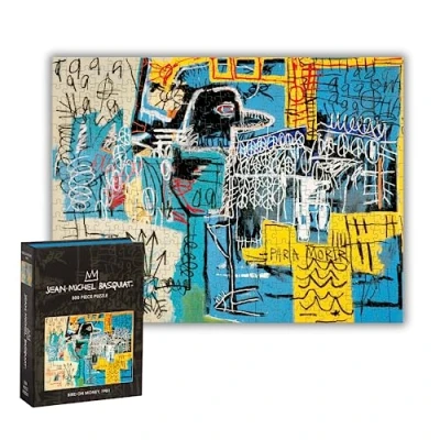 Abbildung von Galison Mudpuppy 9780735379251 Vogel Basquiat Bird On Money 500 Teile Buch Puzzle, Mehrfarbig