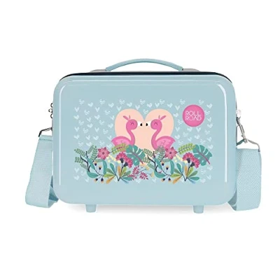 Abbildung von Roll Road Pelican Love Kulturbeutel, anpassbar, Blau, 29 x 21 15 cm, starr, ABS 9,14 l, 0,6 kg