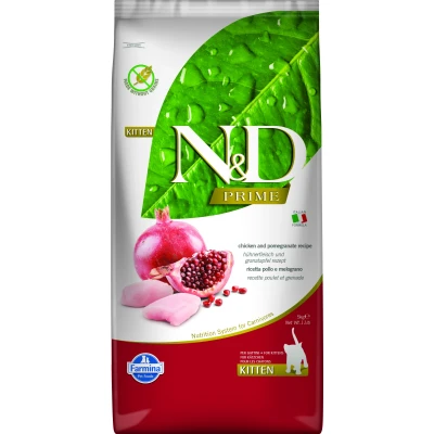 Abbildung von N&amp;D PRIME CAT KITTEN Huhn &amp; Granatapfel varianten 5 kg