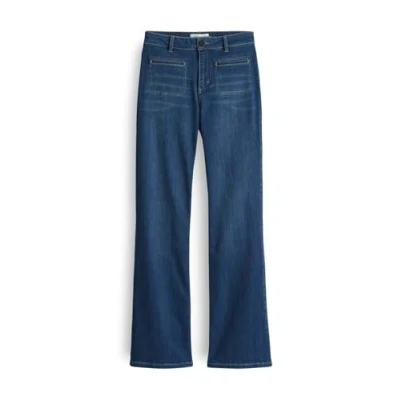 Abbildung von OPUS Pants Flared Jeans, Damen, Größe: 40x32, Mid wave blue