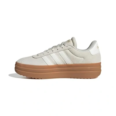 Abbildung von adidas Damen Vl Court Bold Shoes Schuhe, Aluminiumkern, weißer Gum10, 38 2/3 EU