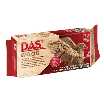 Abbildung von DAS Wood, lufttrocknende Modelliermasse mit Holzfasern, 700 g