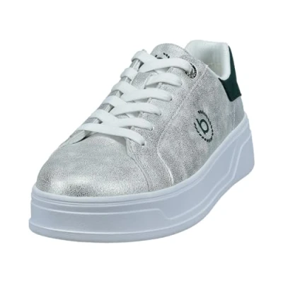 Abbildung von bugatti Sneaker low, Damen, Größe: 40, Silver/dark green Schuhe