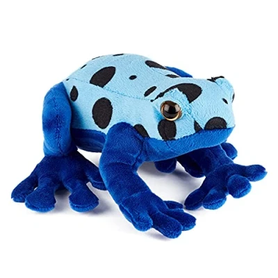 Abbildung von Zappi Co Plüschtier für Kinder, gefüllt, weich, kuschelig, Teil der Safari Tier Kollektion, perfekt Kinder (20 cm Tiefe) (blauer Pfeilgiftfrosch)