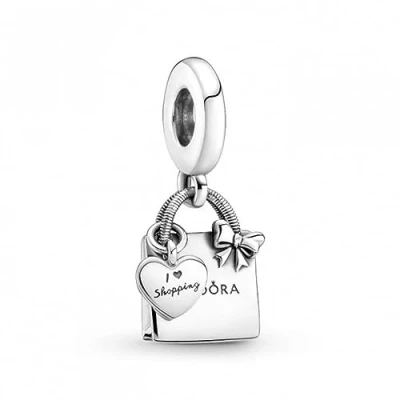 Abbildung von PANDORA Einkaufstasche Charm Anhänger in Sterling Silber Moments Collection