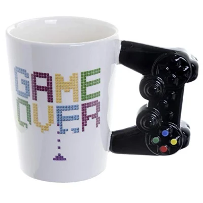 Abbildung von Close Up Controller Tasse Game Over 3D Kaffeetasse