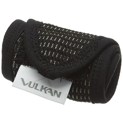 Abbildung von Vulkan Advanced Elastic Handgelenkauflagen, Sicher und Wegfahrsperre mit Daumenschlaufe Open Finger für Funktionalität, Komfortable flexible Handgelenkstütze Wrap, Schwarz oder Rosa