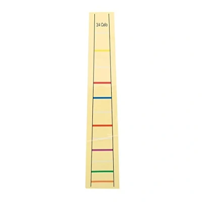 Abbildung von Bnineteenteam Cello Finger Position Marker Bund Griffbrett Label Sticker Zubehör Für Praxis(3/4) Spielinstrumente Musikinstrumentenzubehör