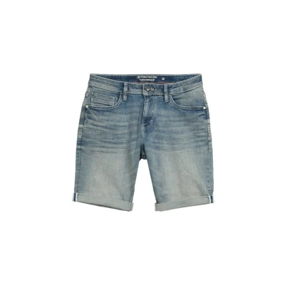 Abbildung von TOM Tailor JOSH Regular Jeans Shorts, Herren, Größe: 30, Used light stone blue denim